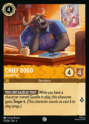 Chief Bogo Azurite Sea Card List