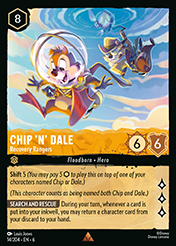 Chip 'n' Dale Azurite Sea Card List
