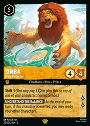 Simba Azurite Sea Card List