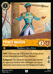 Prince Naveen Azurite Sea Card List