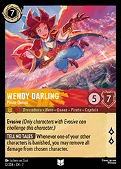 Wendy Darling Archazia's Island Card List