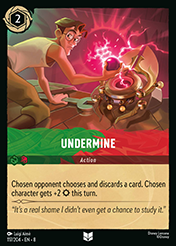 Undermine