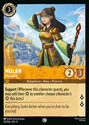 Mulan Fabled Card List