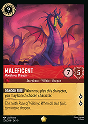 Maleficent Fabled Card List