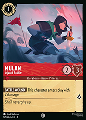 Mulan Fabled Card List