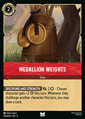 Medallion Weights Fabled Card List