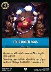 Four Dozen Eggs Fabled Card List