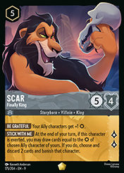 Scar Fabled Card List