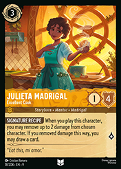 Julieta Madrigal Fabled Card List