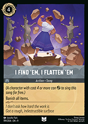 I Find ’Em, I Flatten ’Em Fabled Card List