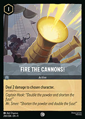 Fire the Cannons! Fabled Card List