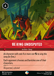 Be King Undisputed Fabled Card List