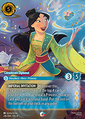 Mulan Fabled Card List