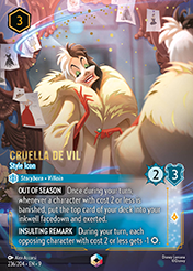 Cruella De Vil Fabled Card List