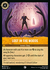 Lost in the Woods Fabled Card List