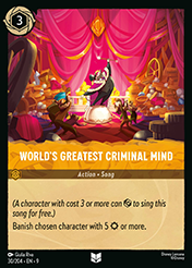 World's Greatest Criminal Mind Fabled Card List