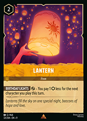 Lantern Fabled Card List