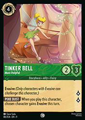 Tinker Bell Fabled Card List