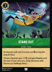Stand Out Fabled Card List