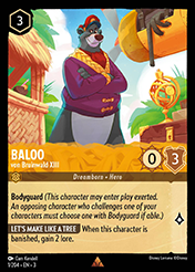 Baloo Into The Inklands Card List