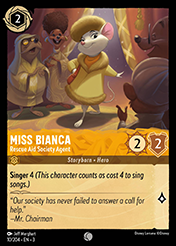 Miss Bianca Into The Inklands Card List