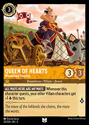 Queen of Hearts Into The Inklands Card List