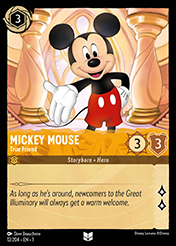 Mickey Mouse The First Chapter Card List