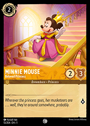 Minnie Mouse The First Chapter Card List