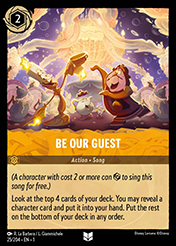 Be Our Guest