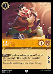 LeFou The First Chapter Card List
