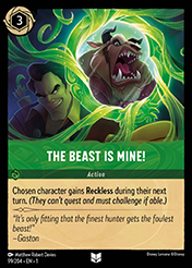The Beast is Mine!