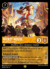 Mickey Mouse Ursula's Return Card List